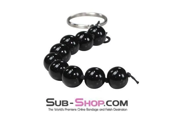 0351DL      Mini Black Anal Beads - SPECIAL OFFER!