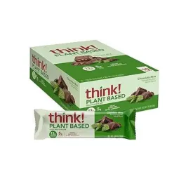 10-Count 1.86oz. think! Vegan/Plant Based High Protein Bars (Chocolate Mint)