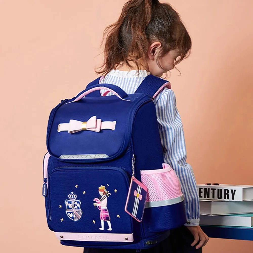 14.5 inch, Pink Bow Ergonomic School Backpack for Kids