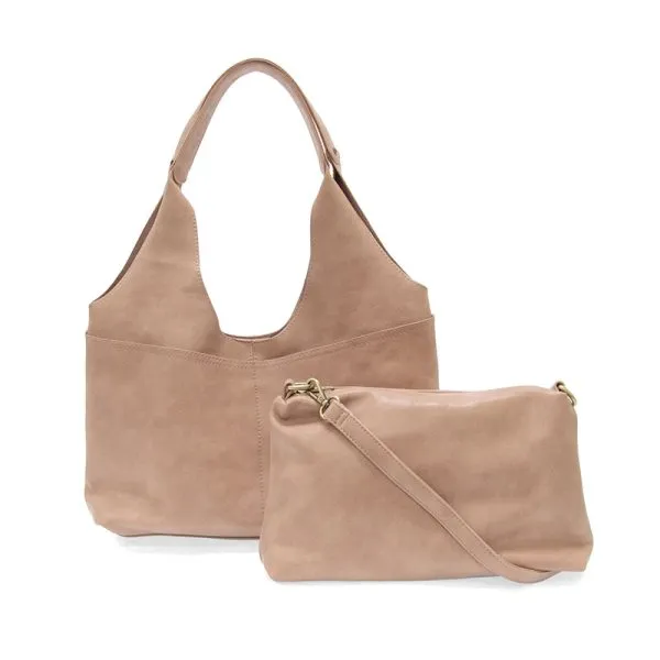 4 Pocket Hobo Bag - L8137-74-DUSTY MAUVE- Women's