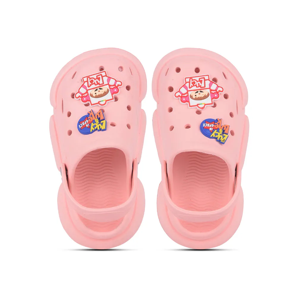 AHA Casual Light Pink Clogs For Kids ZQ-SH-018 By Liberty