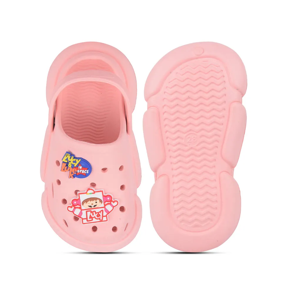 AHA Casual Light Pink Clogs For Kids ZQ-SH-018 By Liberty