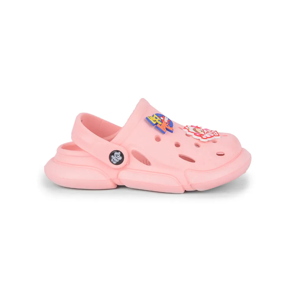 AHA Casual Light Pink Clogs For Kids ZQ-SH-018 By Liberty