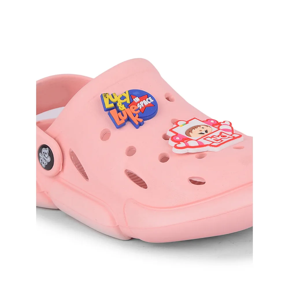 AHA Casual Light Pink Clogs For Kids ZQ-SH-018 By Liberty