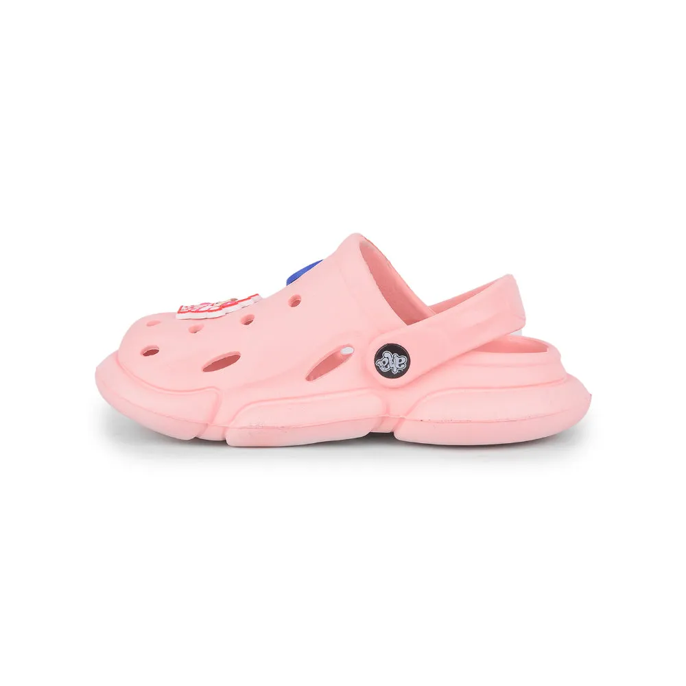 AHA Casual Light Pink Clogs For Kids ZQ-SH-018 By Liberty