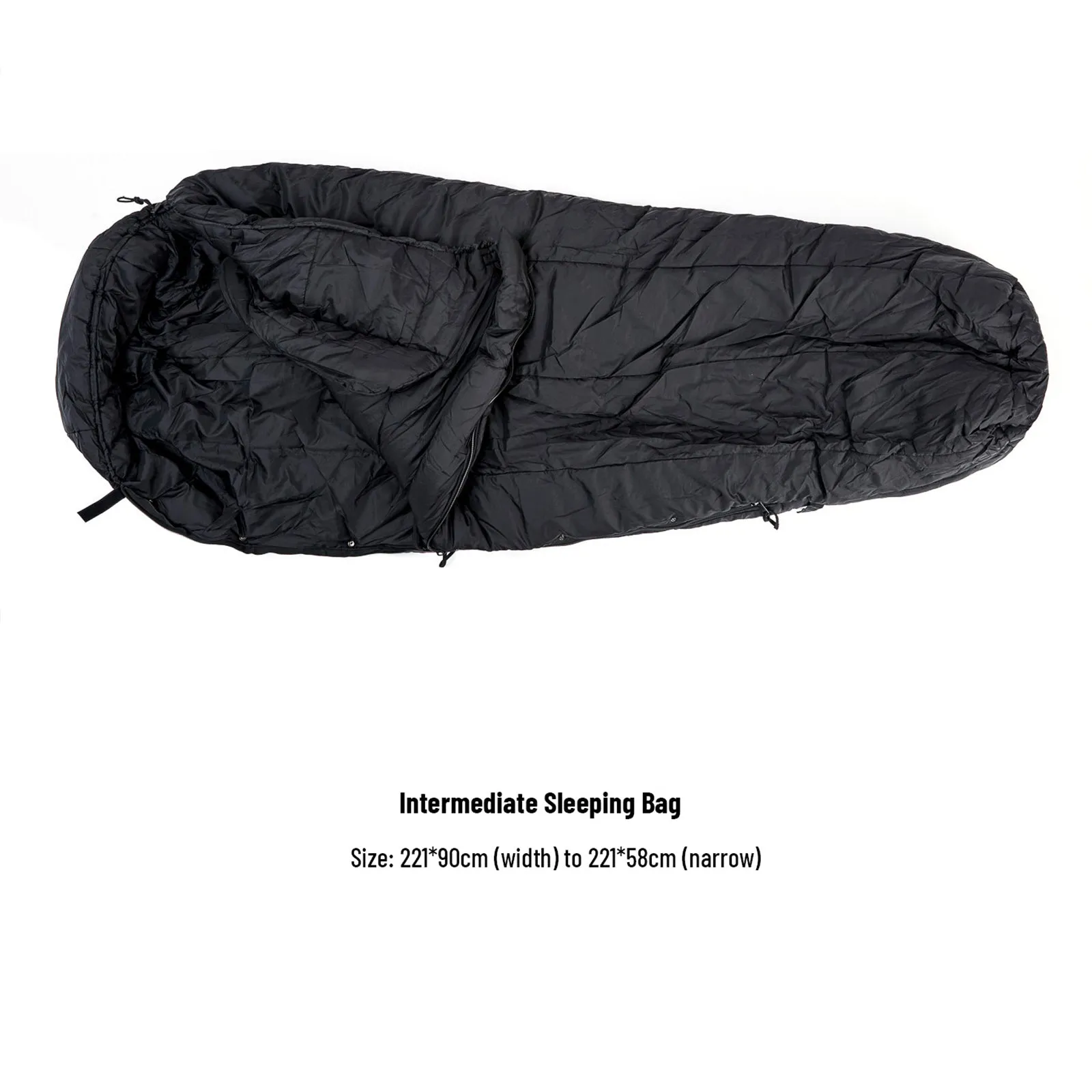 Akmax Modular Sleeping Bags System, Multi Layered with Bivy Cover for All Season Woodland