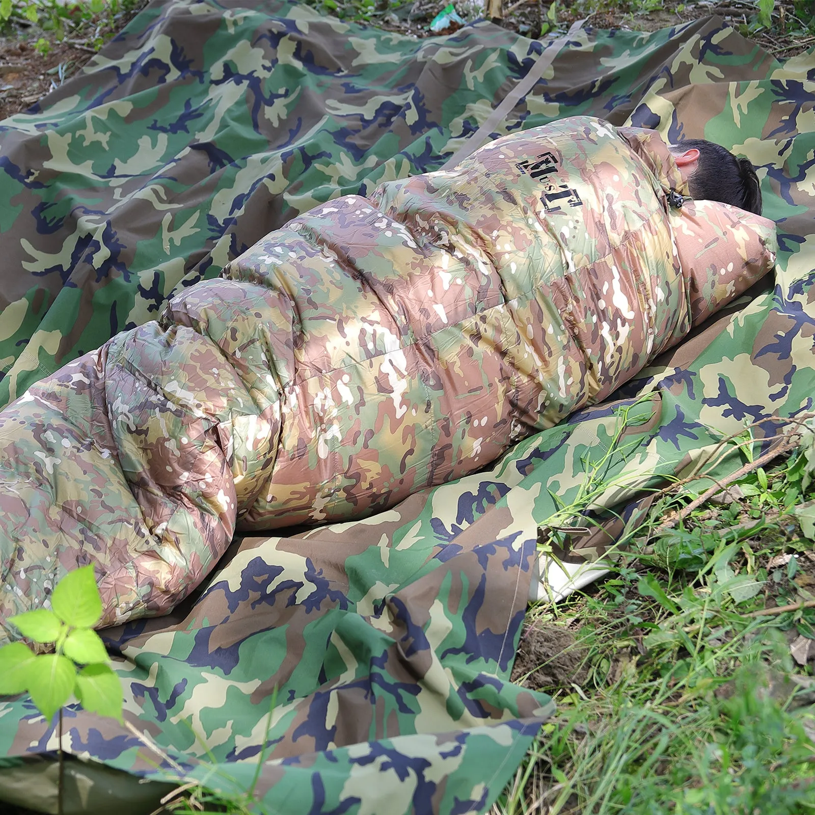 Akmax Sleeping Bag for Cold Weather Multicam