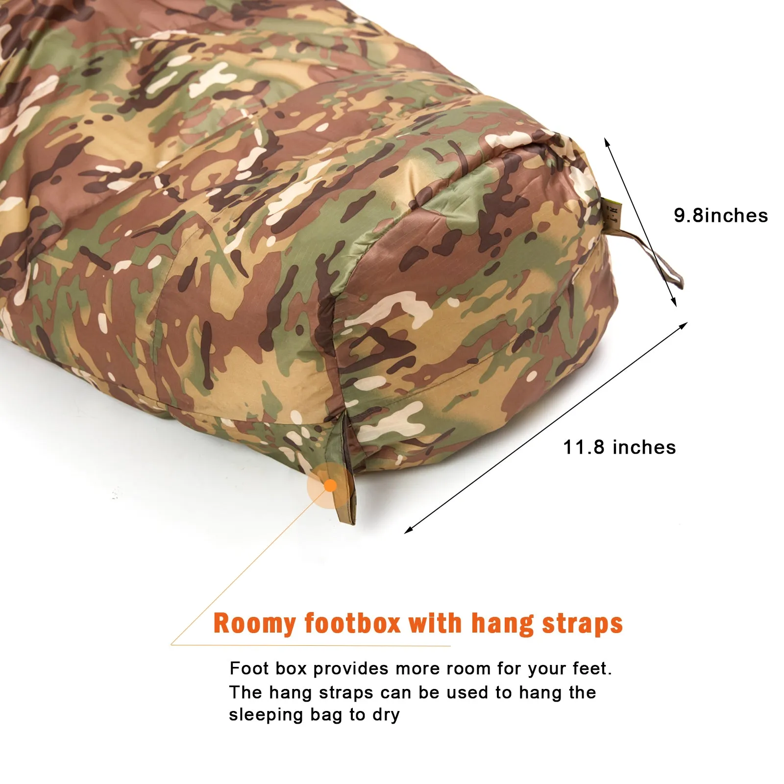 Akmax Sleeping Bag for Cold Weather Multicam