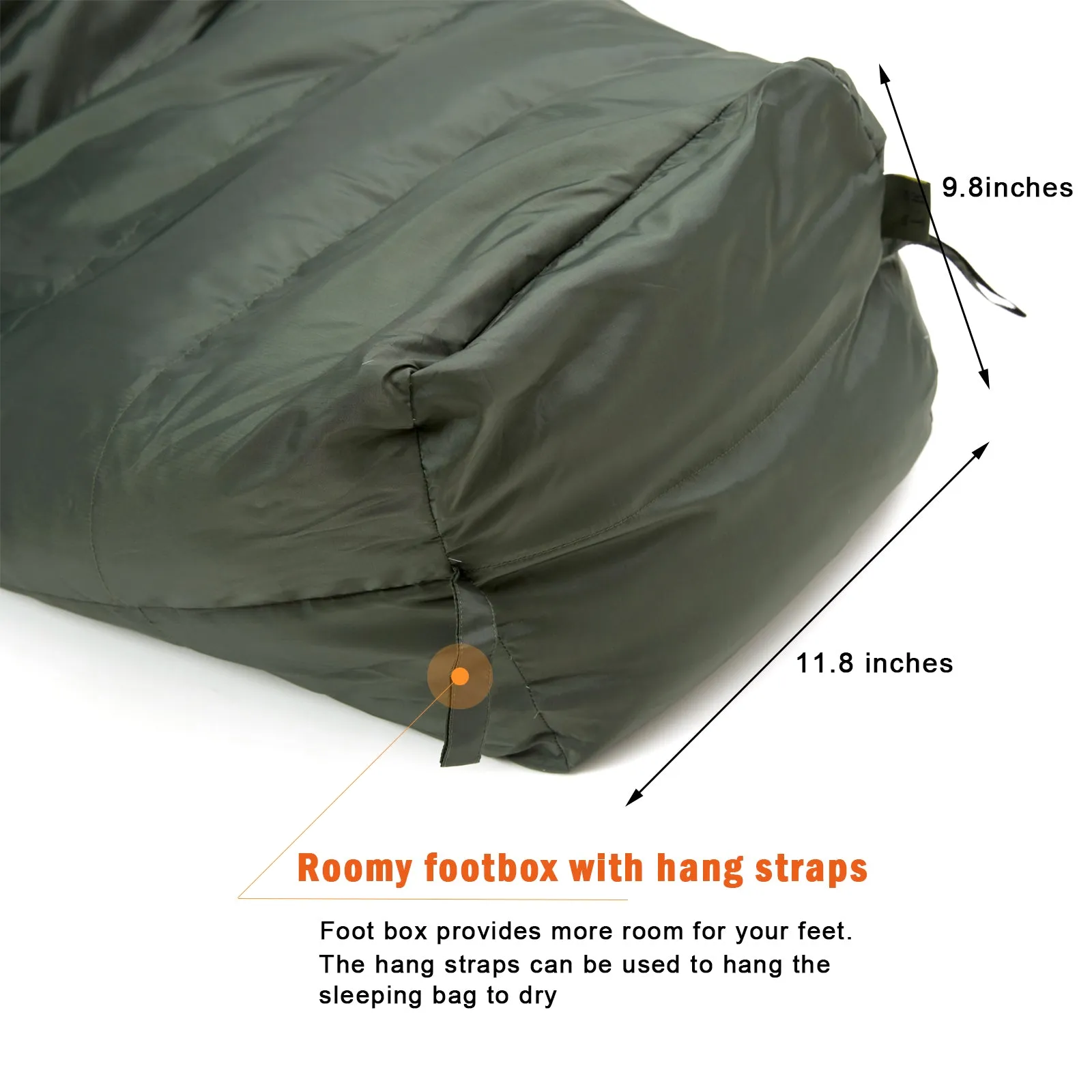 Akmax Sleeping Bag for Cold Weather Olive Drab