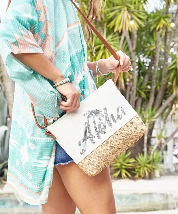 Aloha Sequin Shoulder Bag