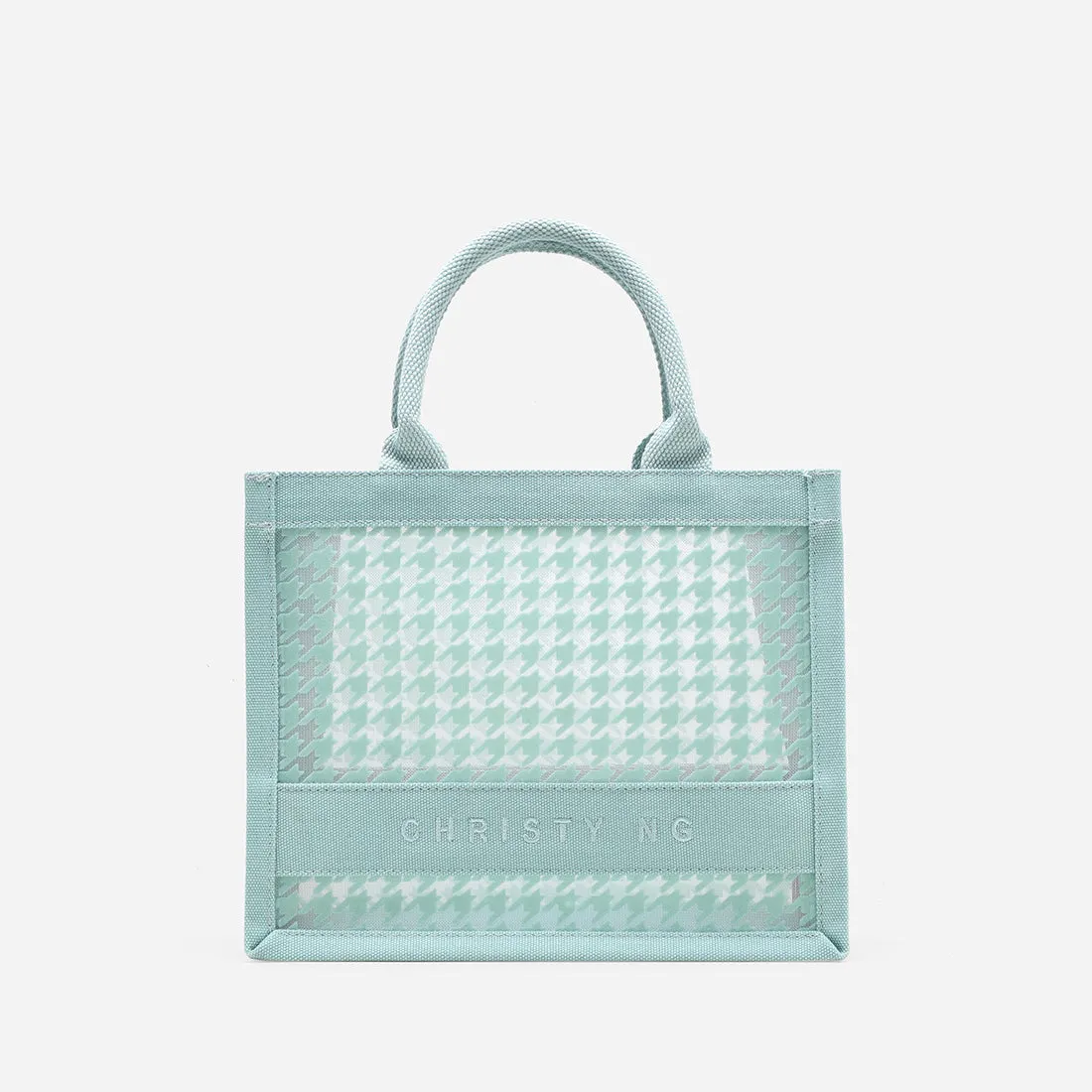 Alyssa Mini Houndstooth Tote Bag