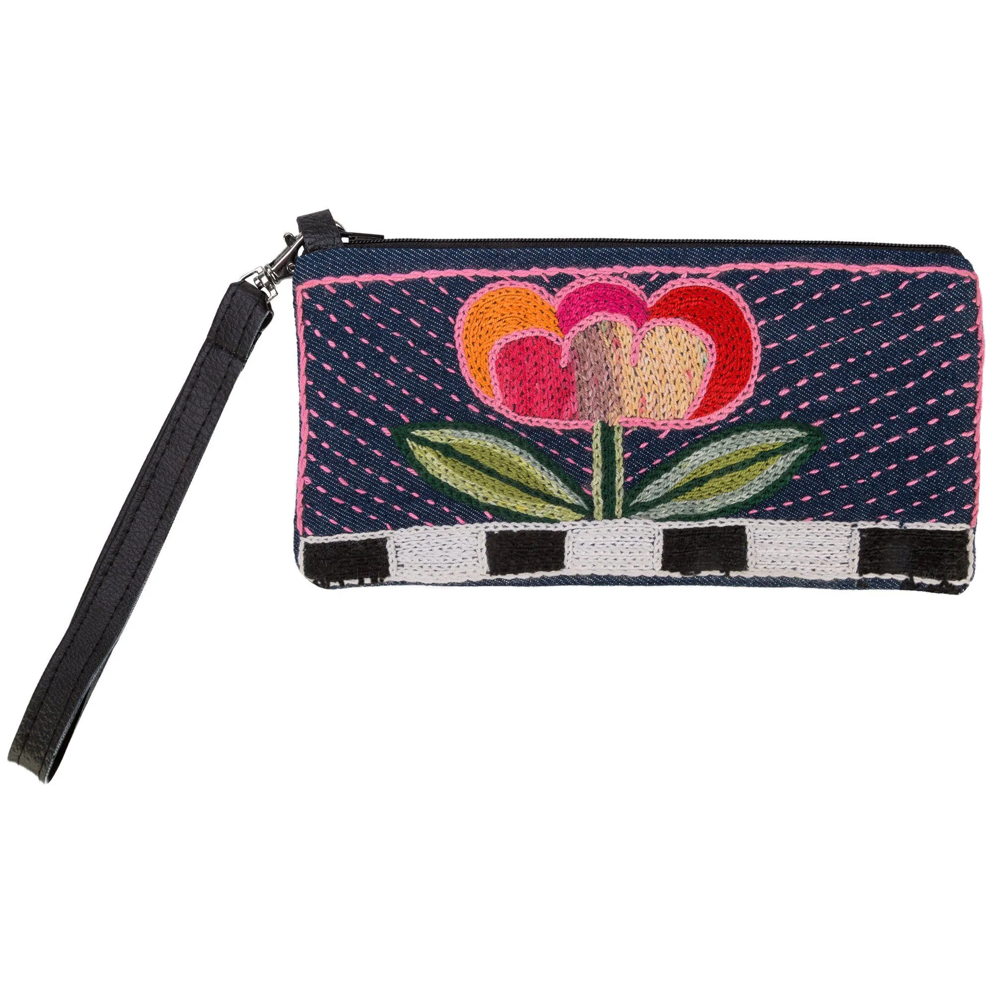 Amarasti Embroidered Wristlet