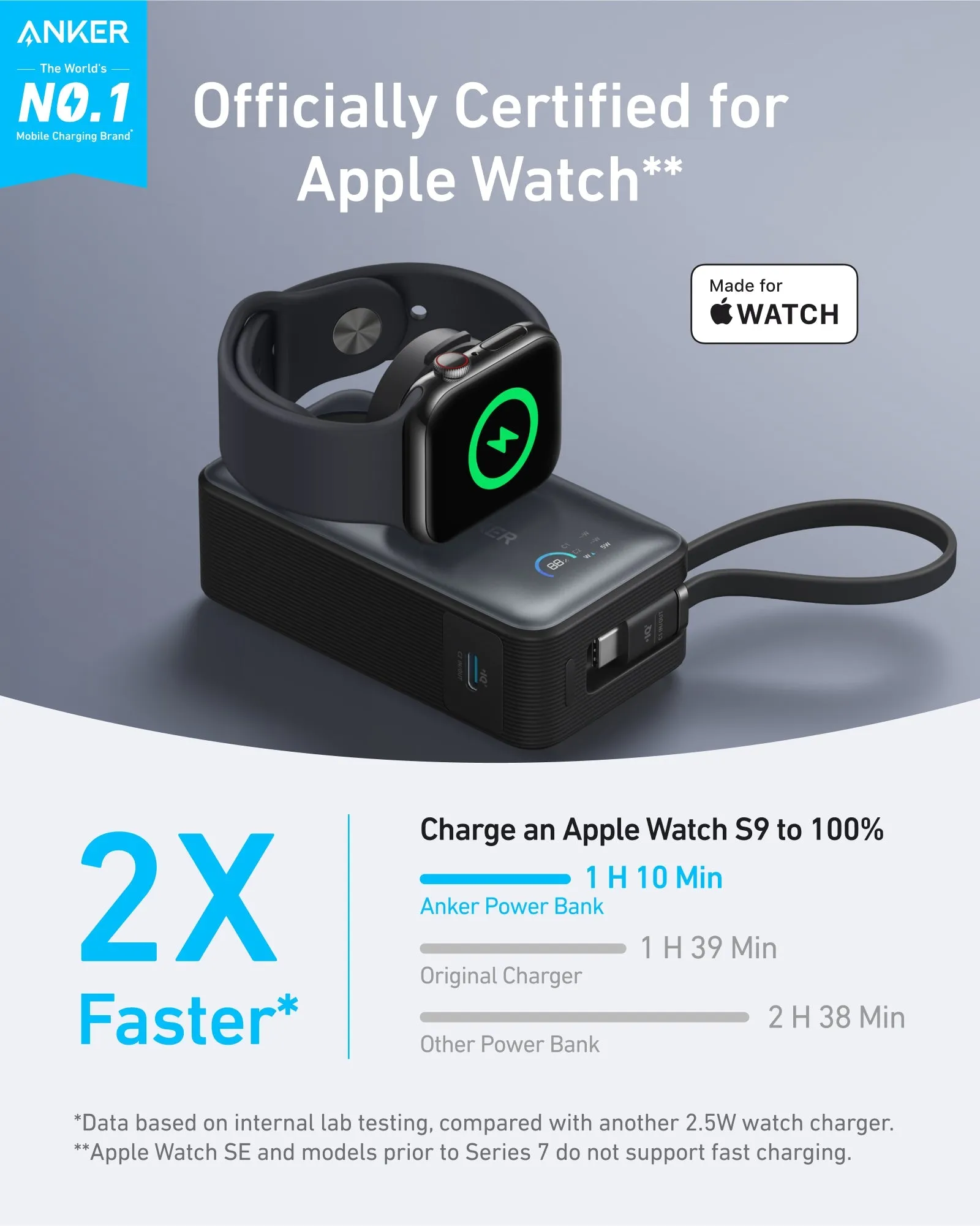 Anker MagGo Power Bank (10K, 35W, For Apple Watch)  | Exclusive Livestream Offer