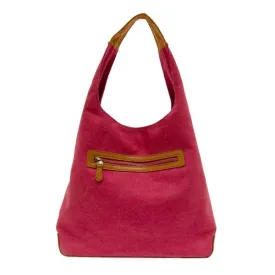 April Canvas Hobo Bag  - L8171-12  -  Women  MAGENTA