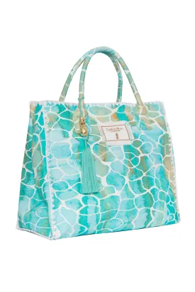 AQUA PEBBLES BARBADOS BEACH BAG