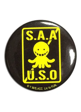 Assassination Classroom - S.A.A.U.S.O. Button