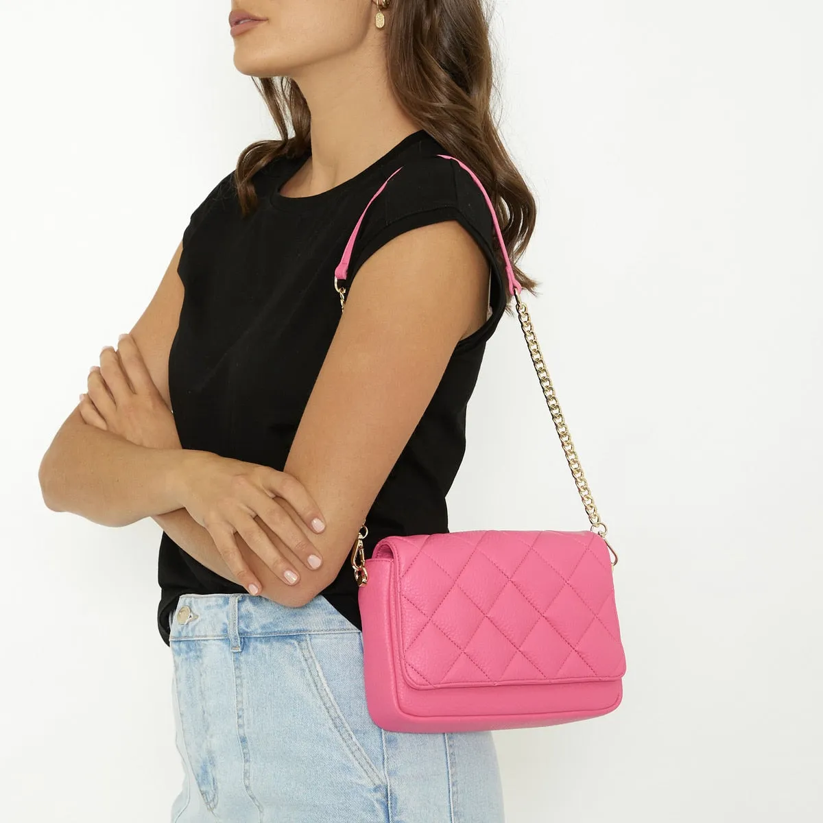 Atoll Bag in Fuschia Pebble