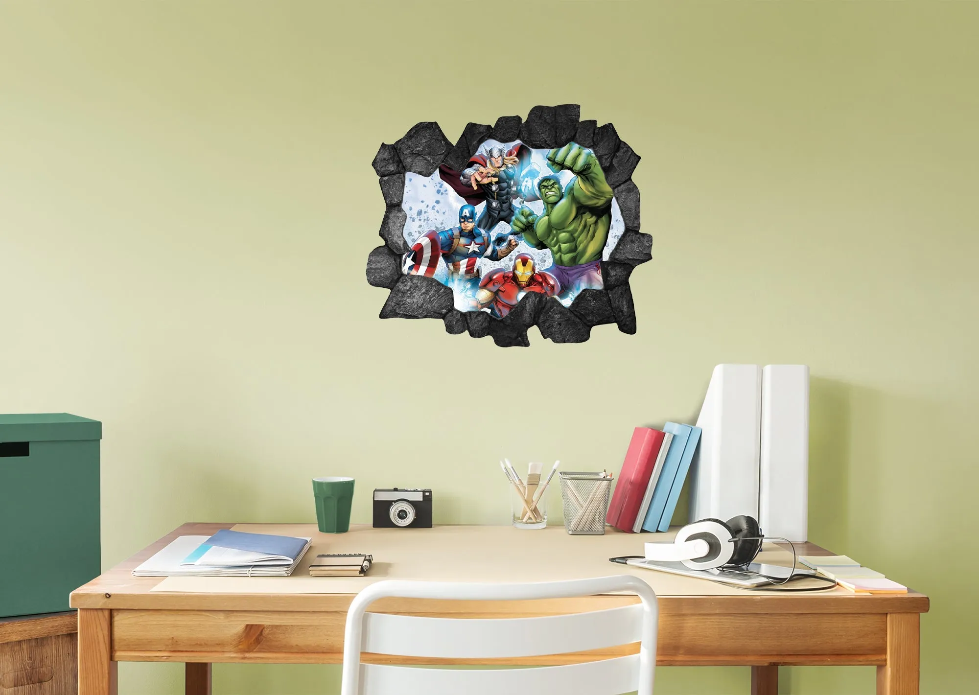 Avengers: Broken Wall 7 Instant Window - Officially Licensed Marvel Removable Adhesive Decal