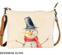 Bag Slim Sling Snowman 7x9" 638395