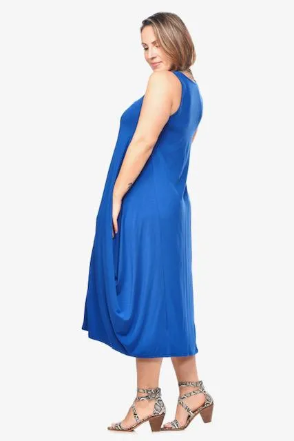 Bamboo Midi Dress With Pockets