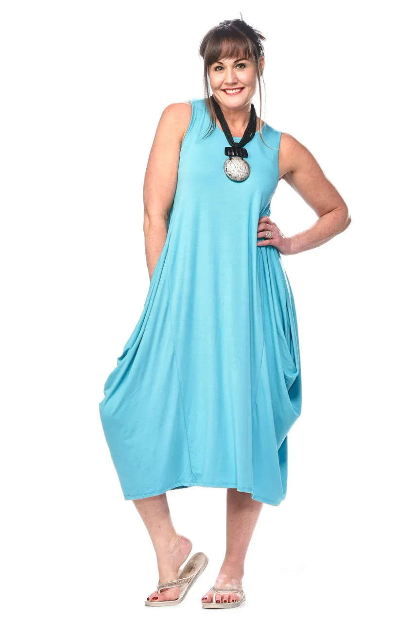 Bamboo Midi Dress With Pockets