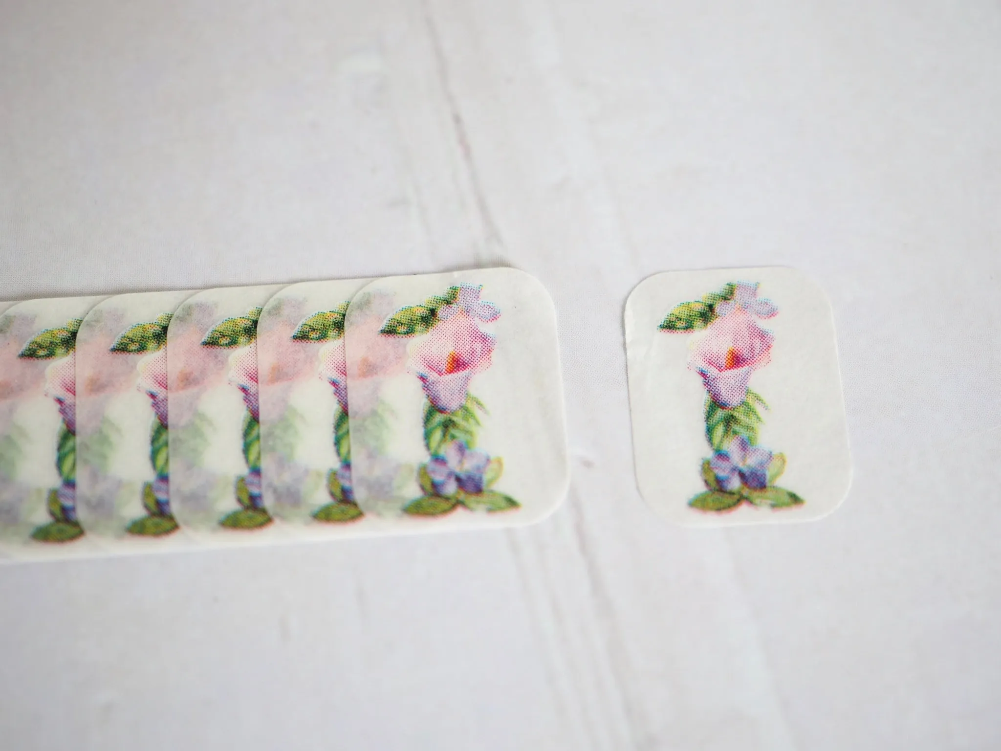 Bande Flower Number 1 Mini Washi Roll Sticker