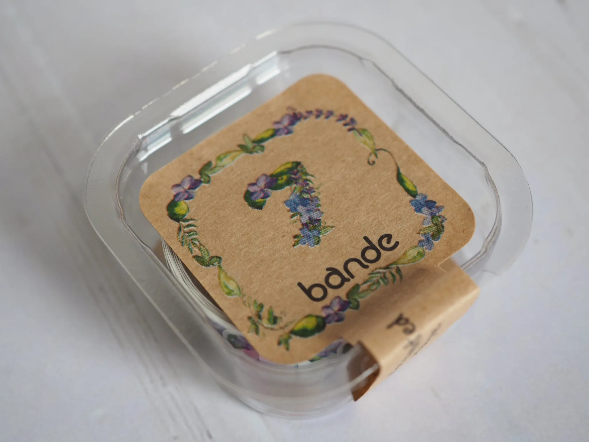 Bande Flower Number 7 Mini Washi Roll Sticker