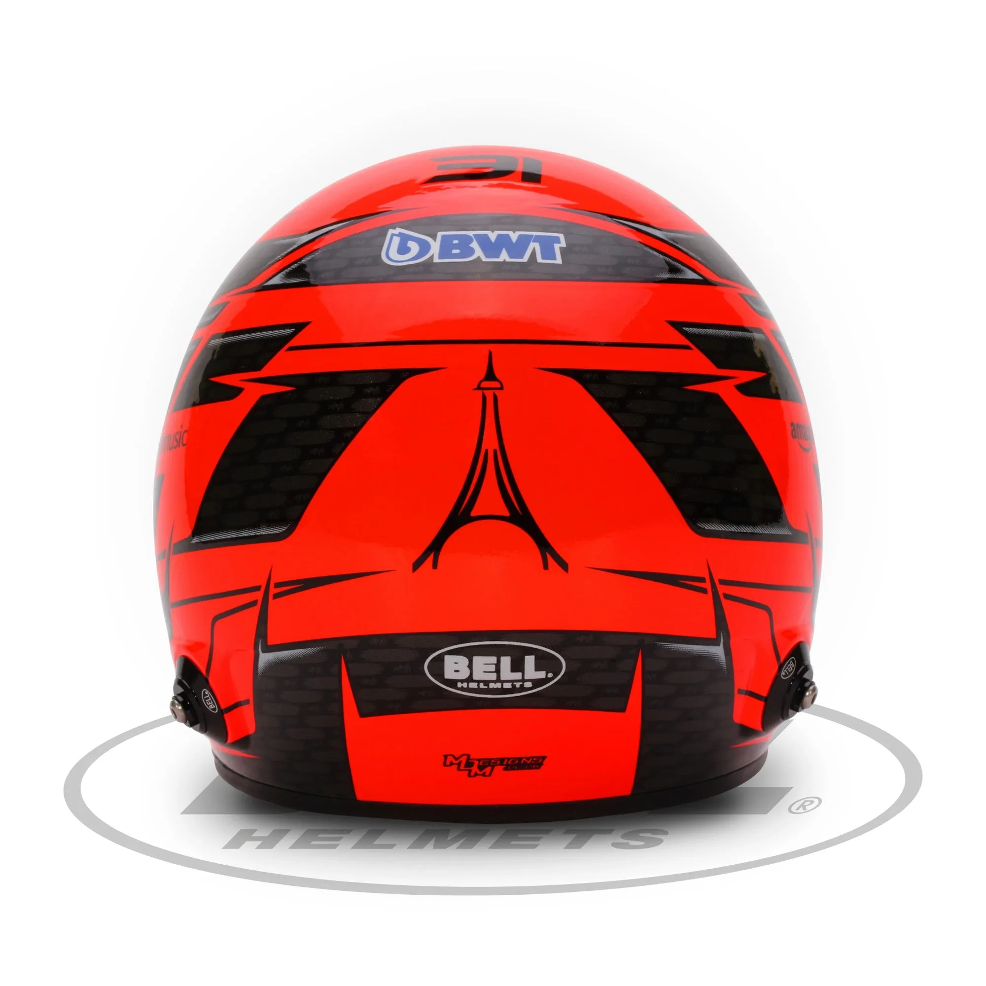 Bell 1:2 Scale F1 Mini Helmet Esteban Ocon 2024 Alpine