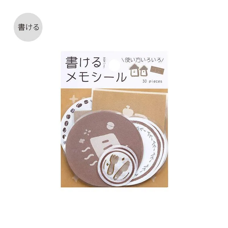 BGM Foil Stamping Memo Seal: Flower Weather - Brown