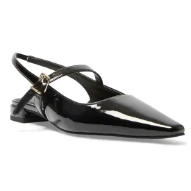 Bianca Flat in Black Patent