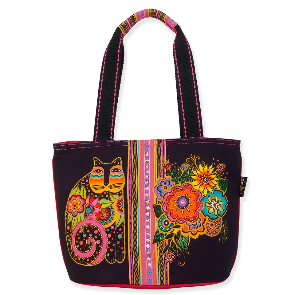 BLOSSOMING CATS MEDIUM SHOULDER TOTE