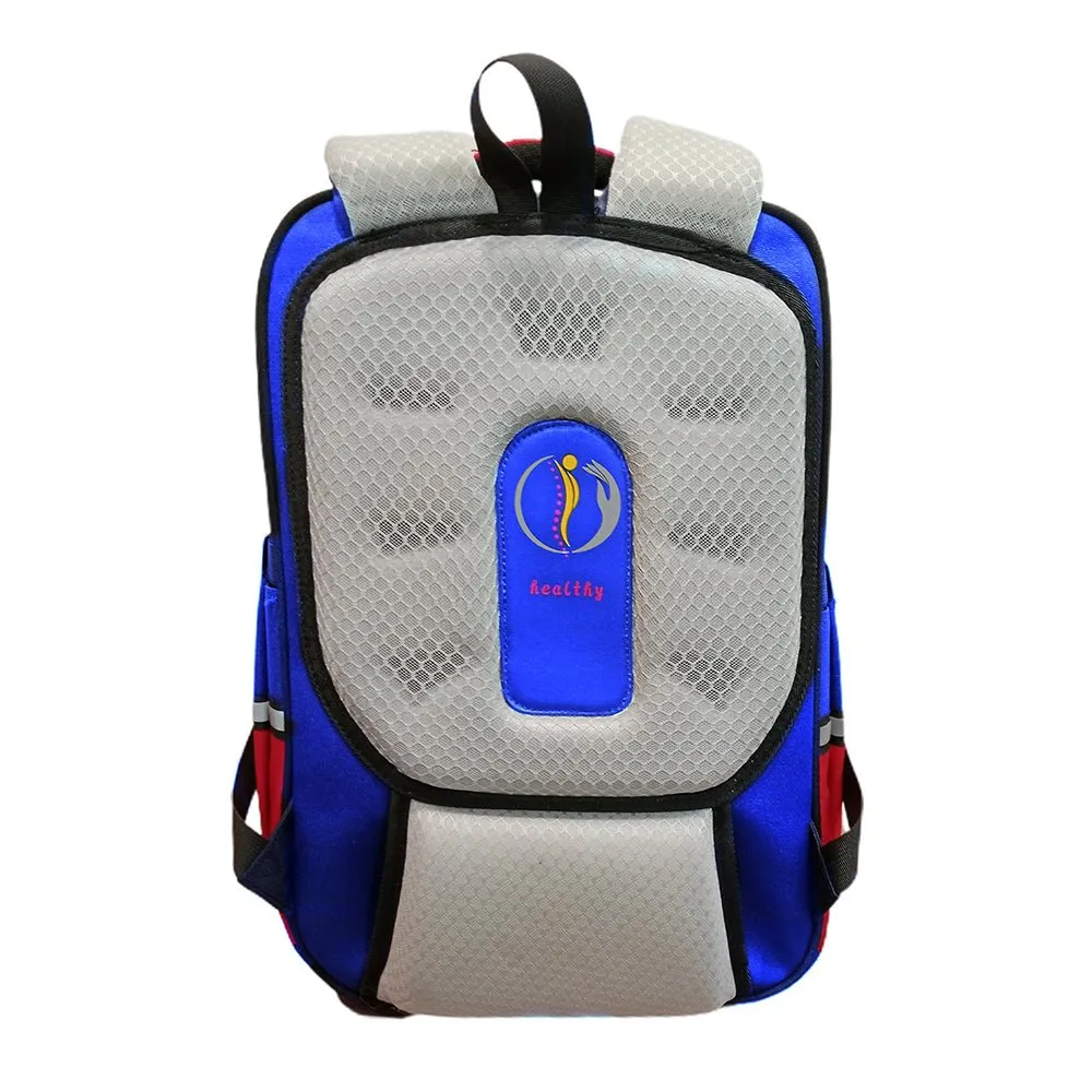 Blue Red Block Kangaroo School Backpack for Kids