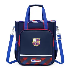 Blue Soccer theme Shoulder/Backpack style Bag for Kids