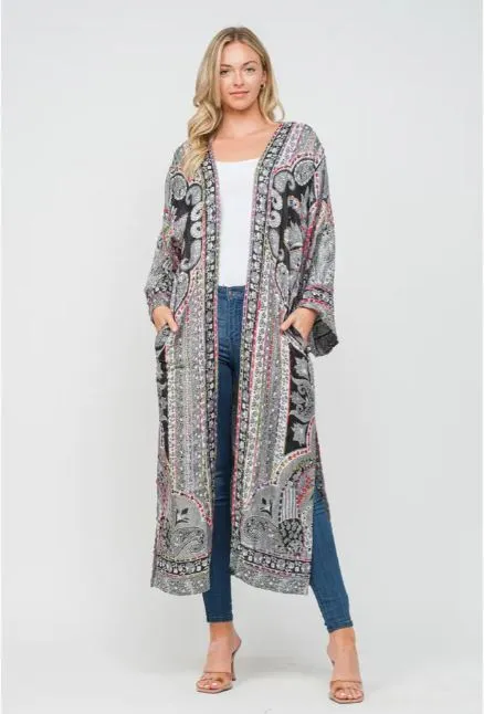 Boho Duster Kimono with Pockets!