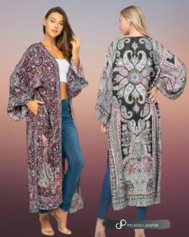 Boho Duster Kimono with Pockets!