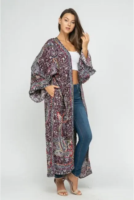 Boho Duster Kimono with Pockets!