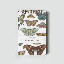 Butterfly   Moth Collection Mini Spiral Notepad