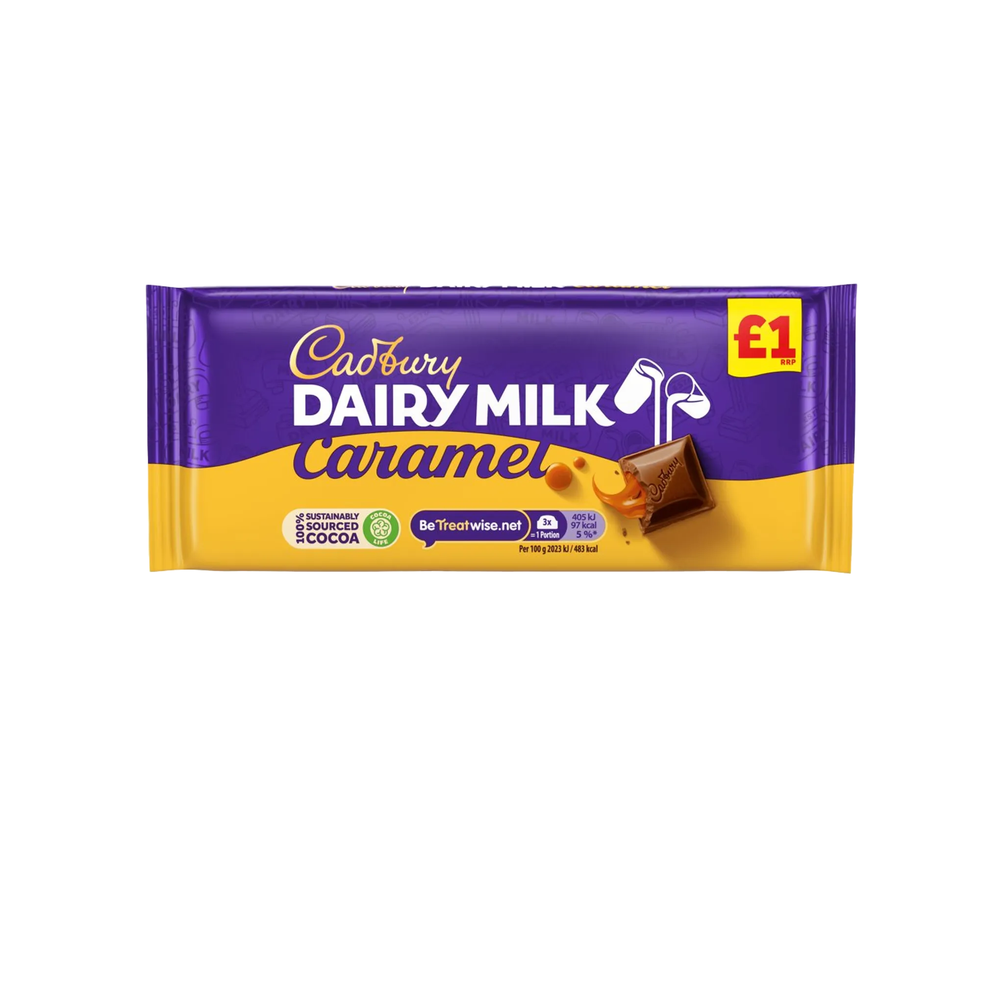 Cadbury Dairy Milk 180g Caramel