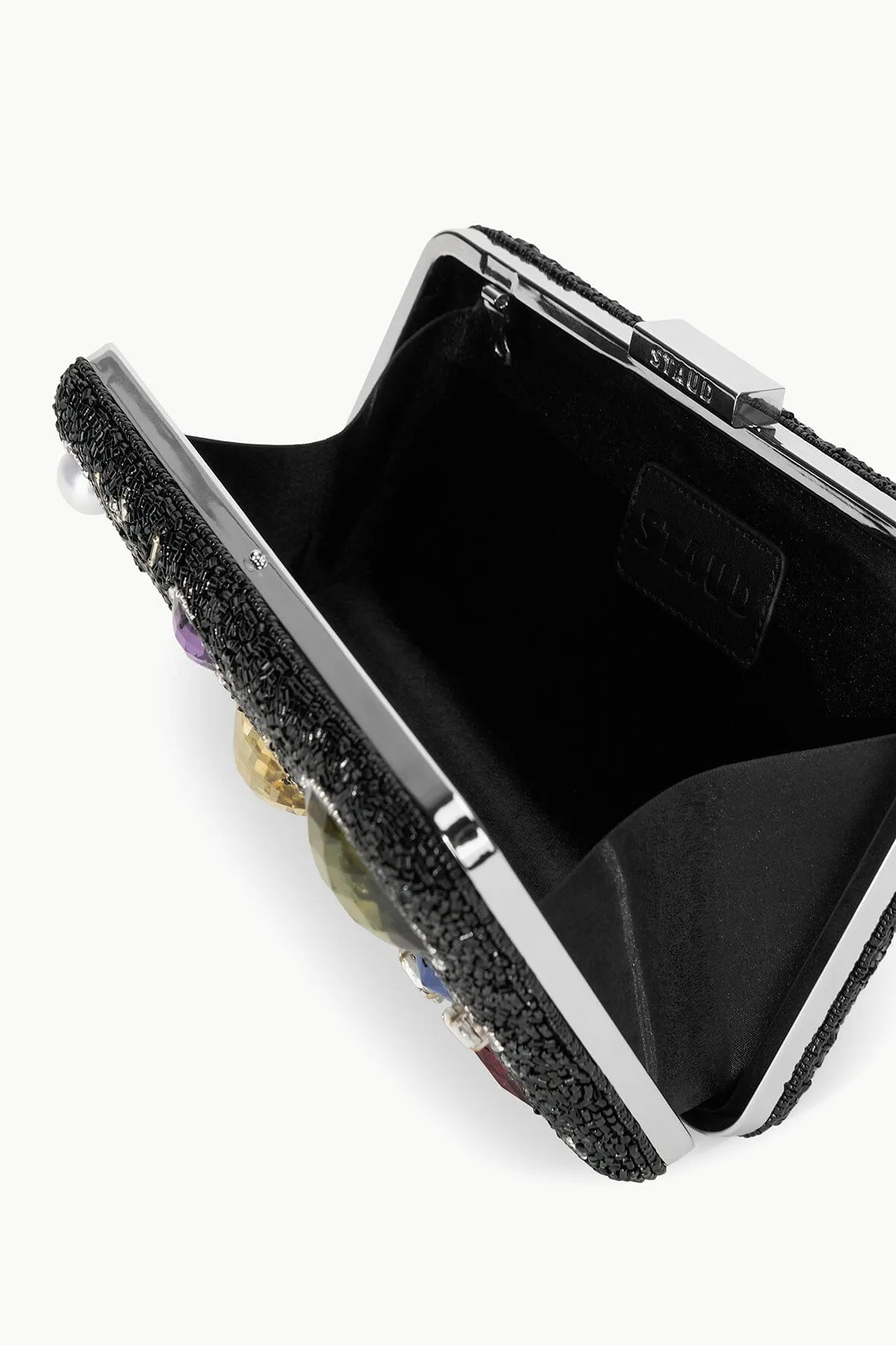 CARMELLA BEADED CLUTCH | BLACK CELESTIAL