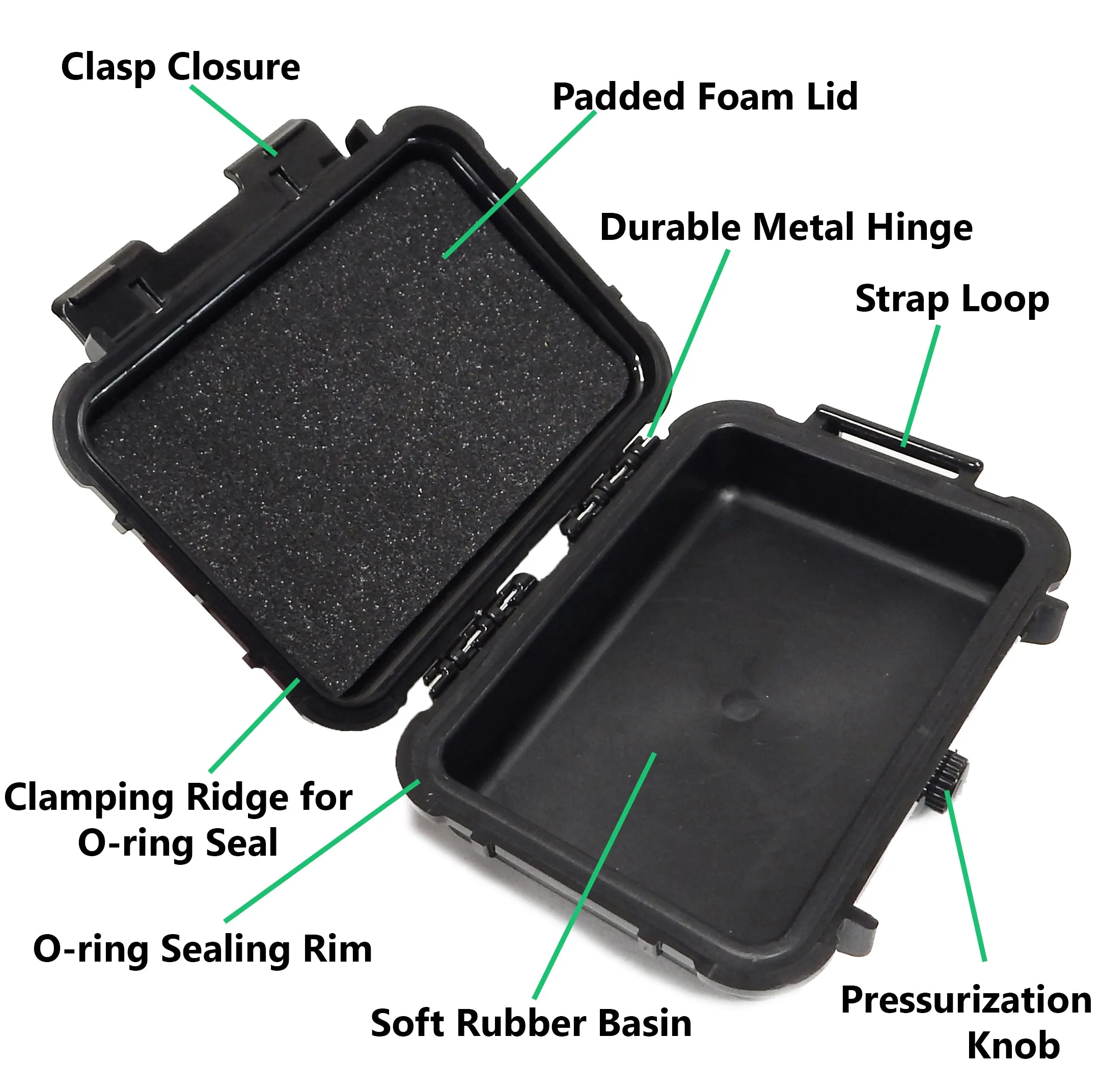 CASEMATIX Waterproof Case Compatible with GPS Garmin inReach Messenger Satellite Communicator, Includes Case Only with Custom Foam