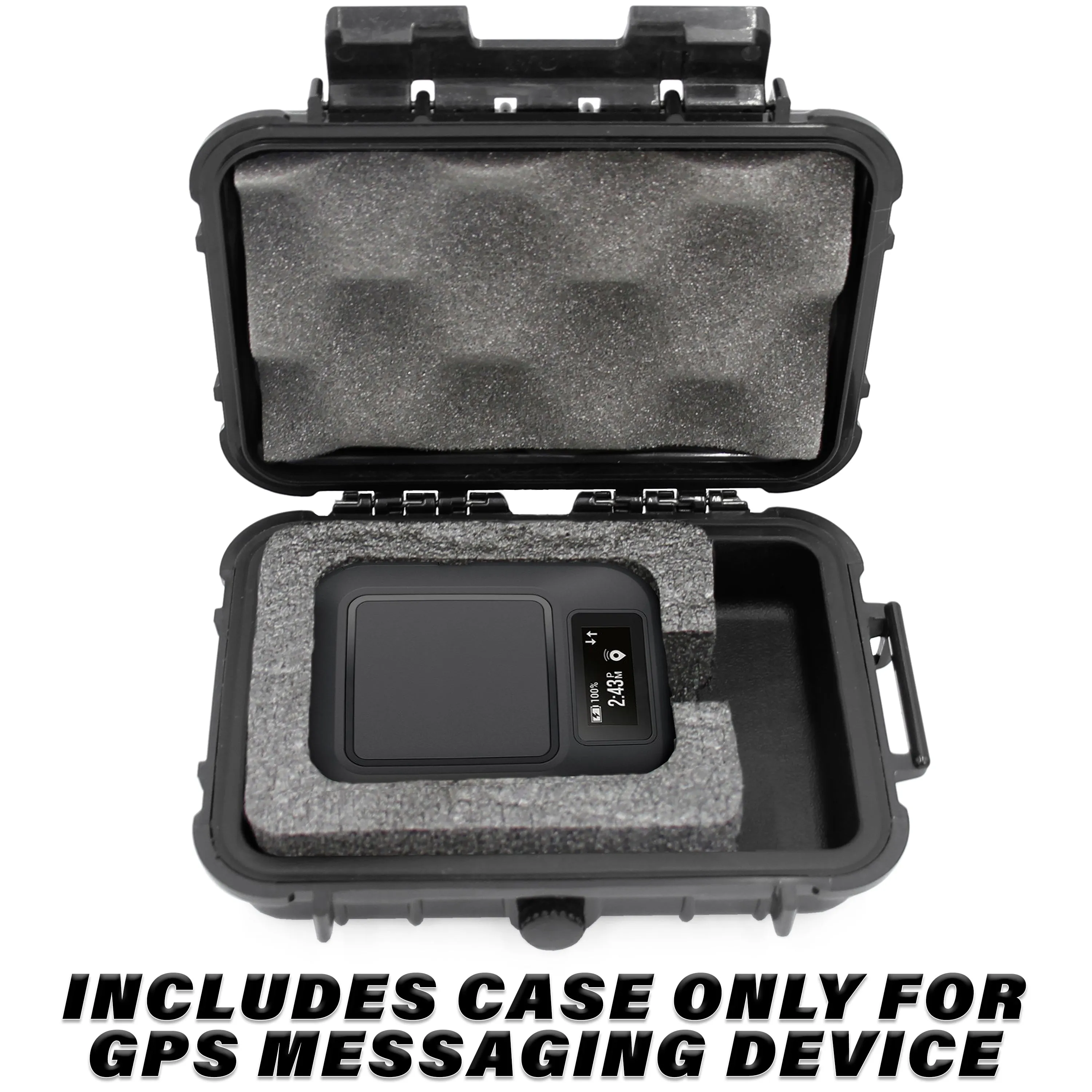 CASEMATIX Waterproof Case Compatible with GPS Garmin inReach Messenger Satellite Communicator, Includes Case Only with Custom Foam