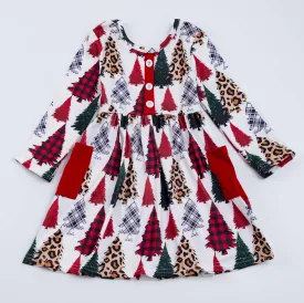 CHRISTMAS TREE DRESS WITH POCKETS