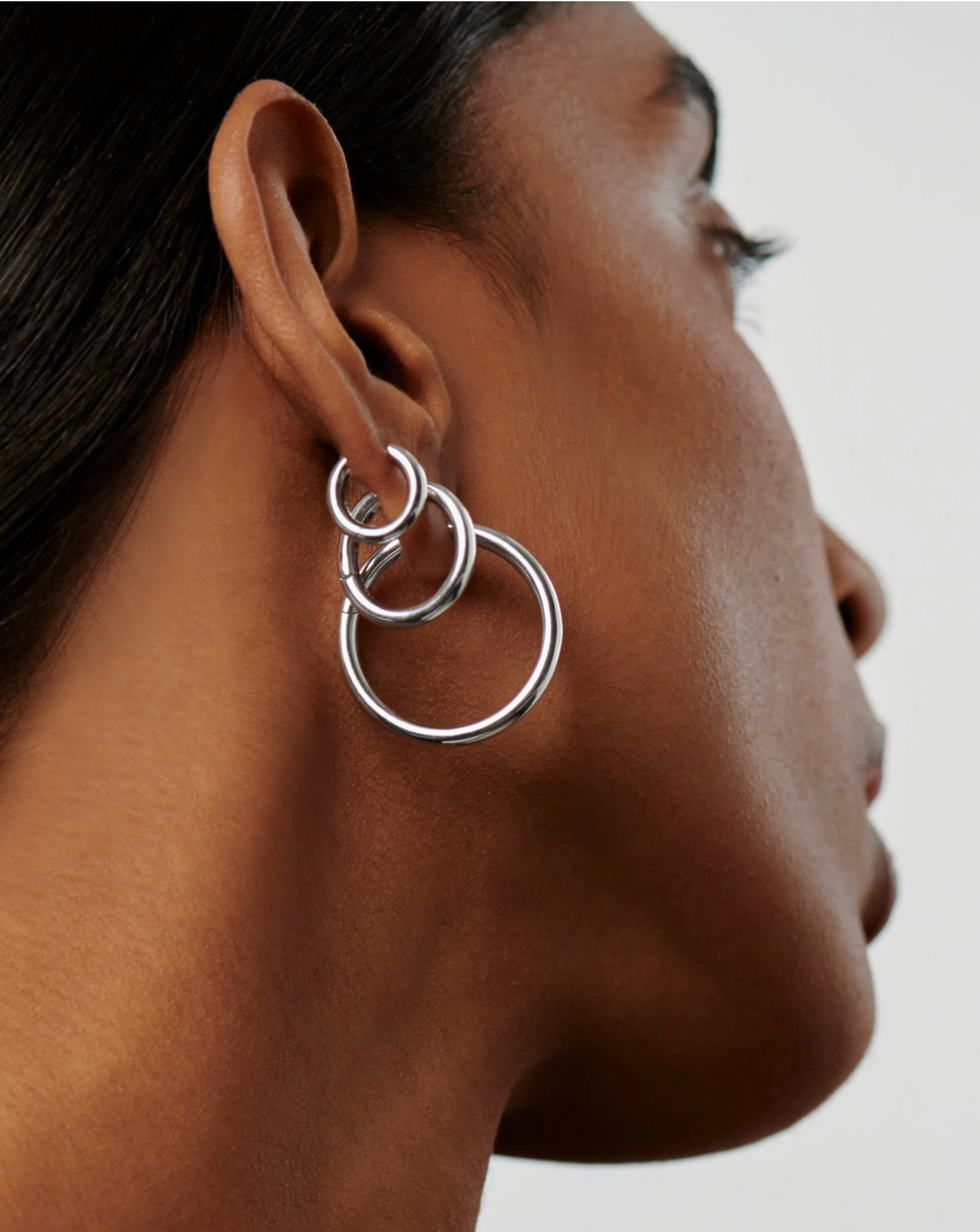 Classic Tunnel Mini Hoop Earrings | Sterling Silver