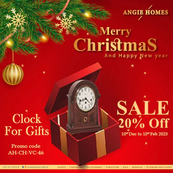 Clocks For Christmas Gift | X-mas Gift Voucher For Bulk Gifting | Corporate Gifts