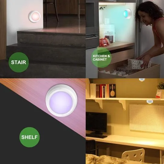 Colour-changing remote-controlled LED wireless-Buy more save more!!