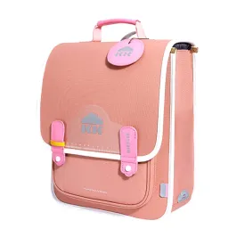 Coral Peach Rectangle style Backpack for Kids, Large