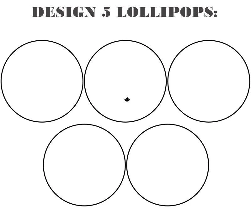 Customize your own 2" flat style edible image lollipop