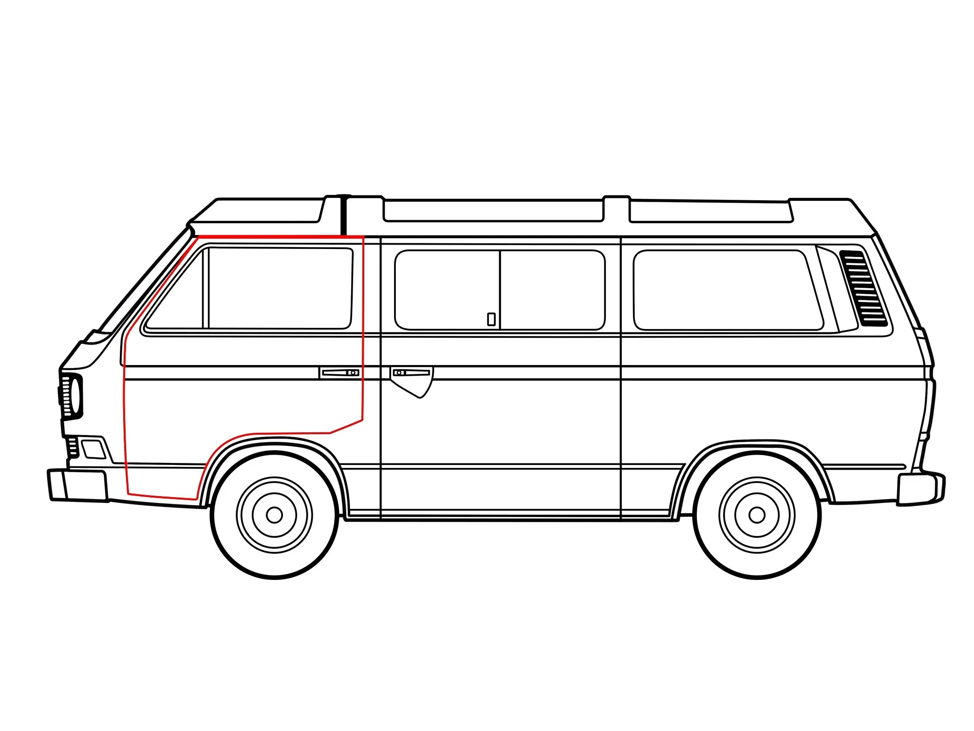 Door Seal for Front L/R [Vanagon]