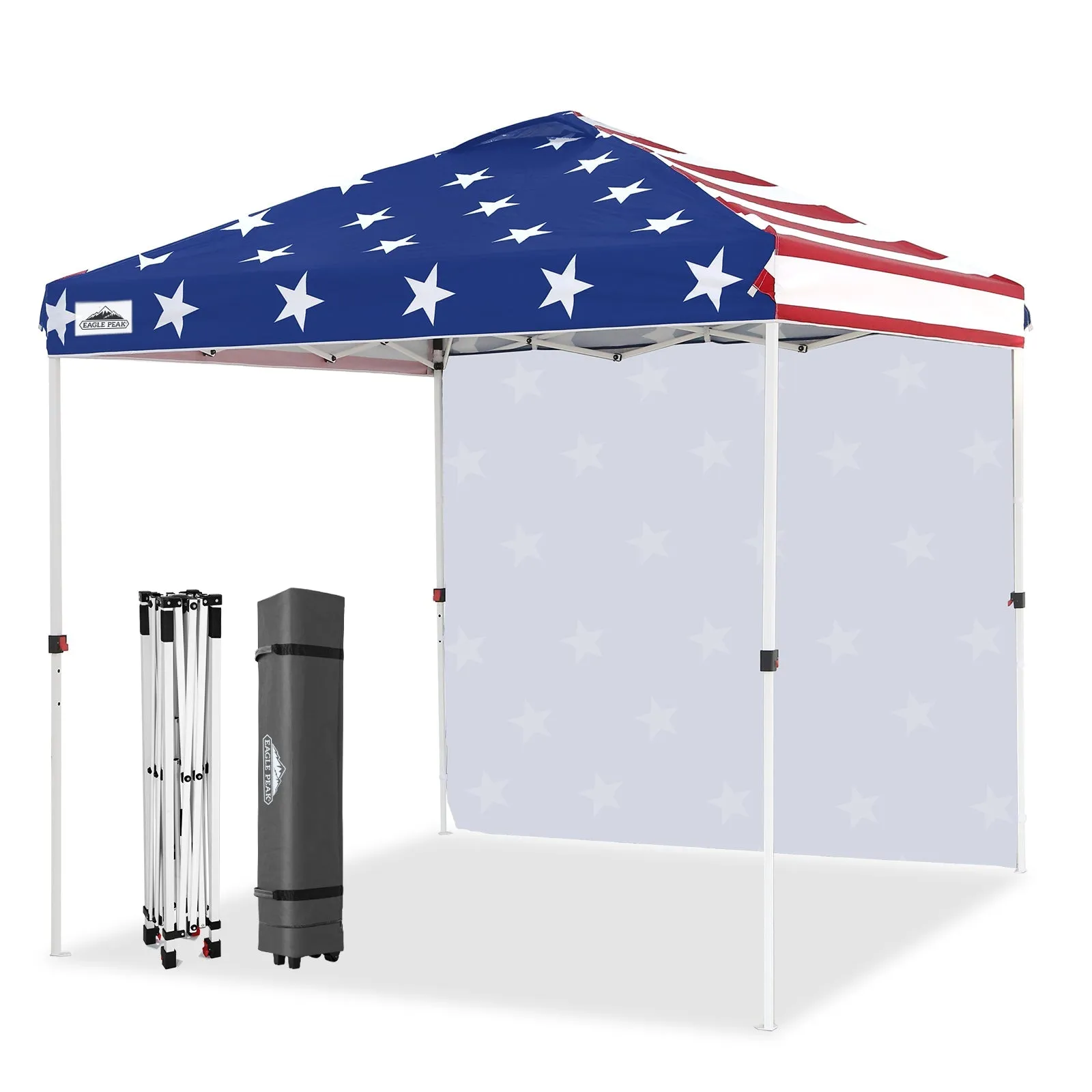 EAGLE PEAK 8x8 Pop Up Straight Leg Canopy with Sidewall