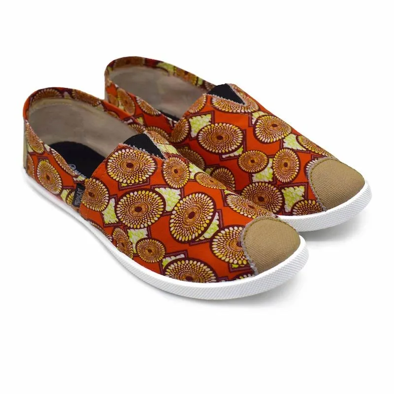 Emmy Chapisha Canvas Shoes - Multi Brick Red